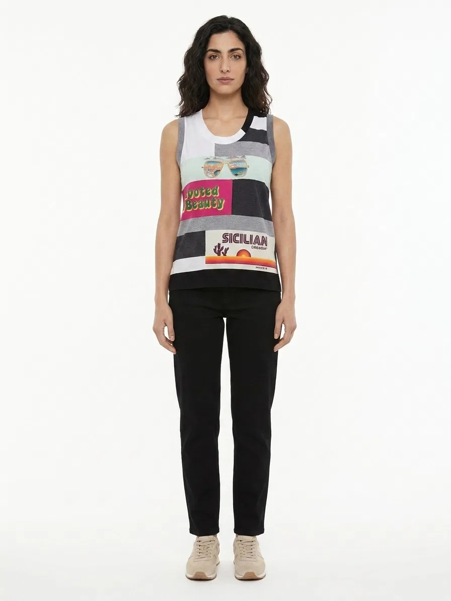 Женская майка без рукавов Dolce & Gabbana, Multicolor