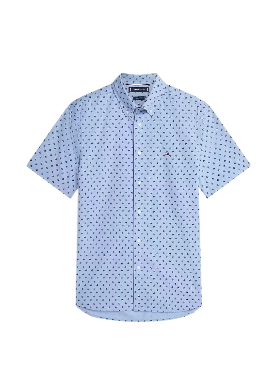 Tommy Hilfiger Рубашка FLEX Poplin, синий