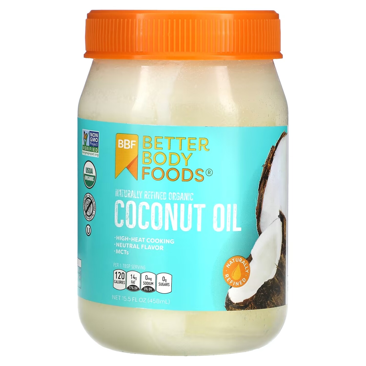 

Натурально Рафинированное Органическое Кокосовое Масло BetterBody Foods