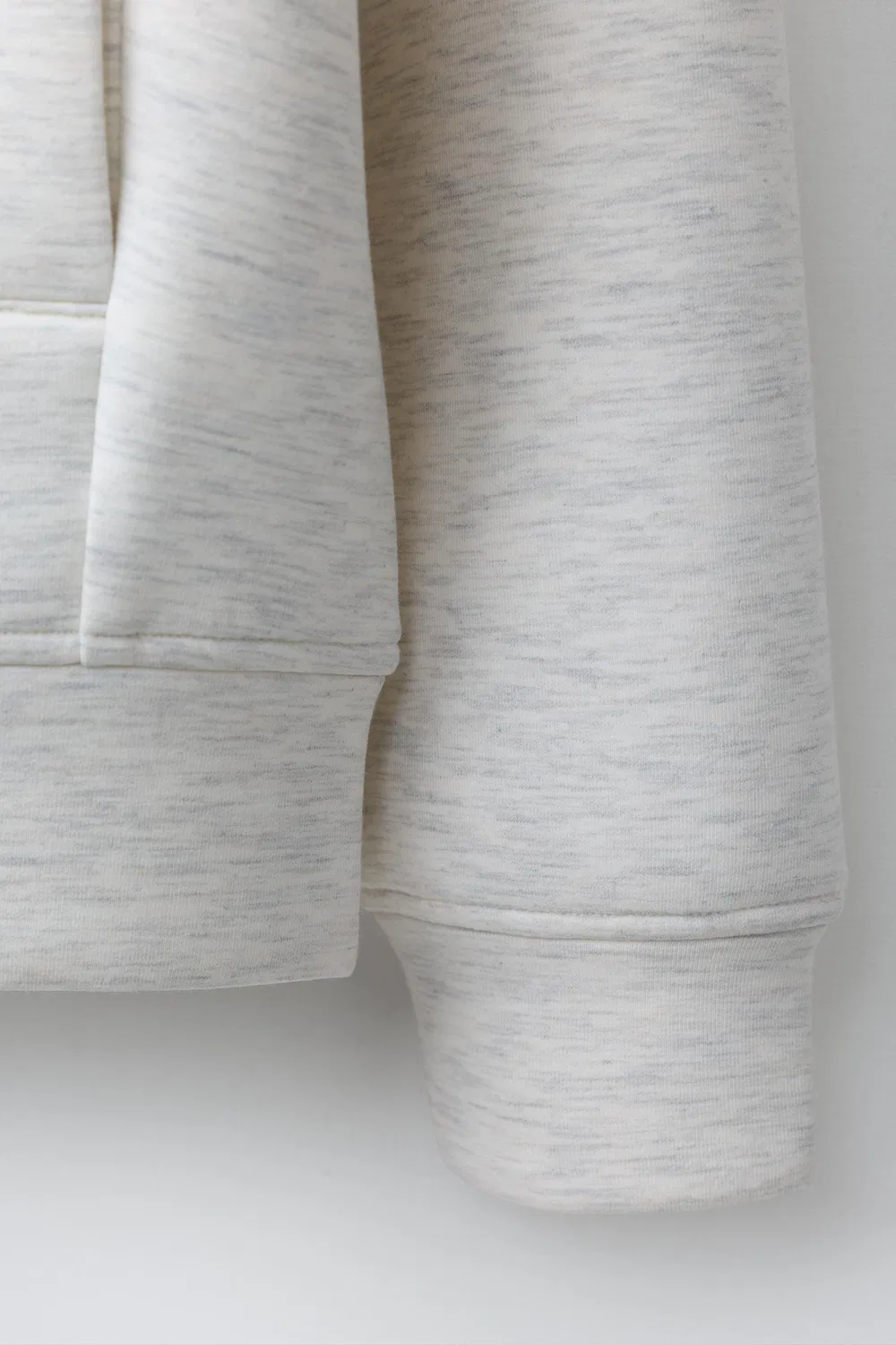 Спортивная неопреновая толстовка на молнии ZARA, Grey Marl — фото 4