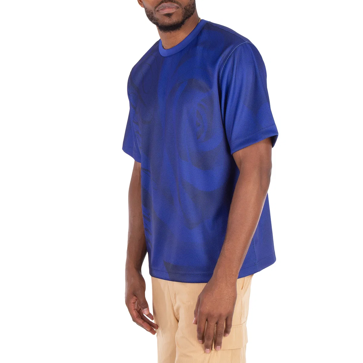 Футболка с принтом Floral Print Crew Neck T-shirt Burberry, Knight Ip Pattern — фото 2