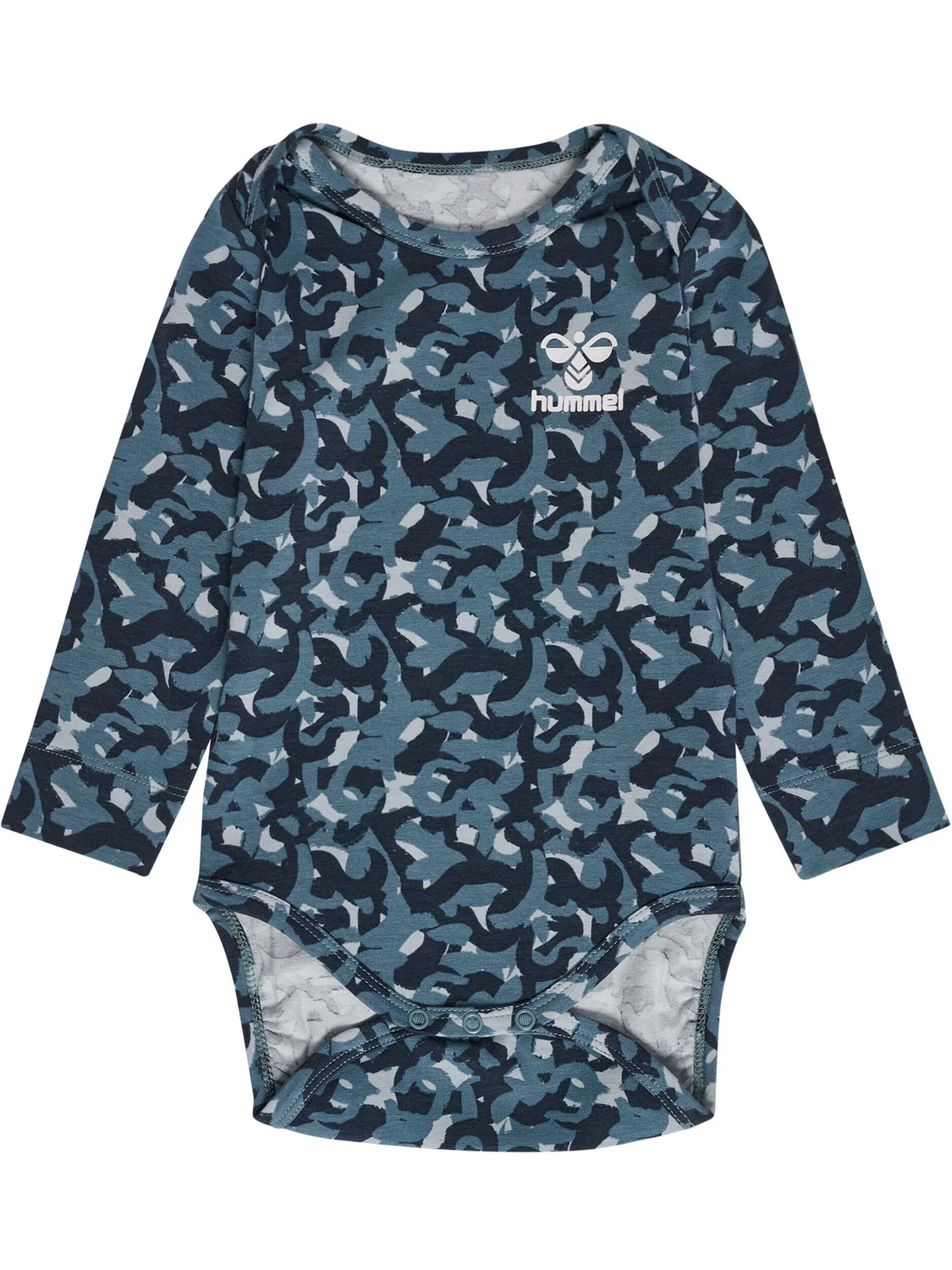 Детский хлопковый боди-комбинезон с длинным рукавом Hmljansen Boys Hummel, Dunkelblau