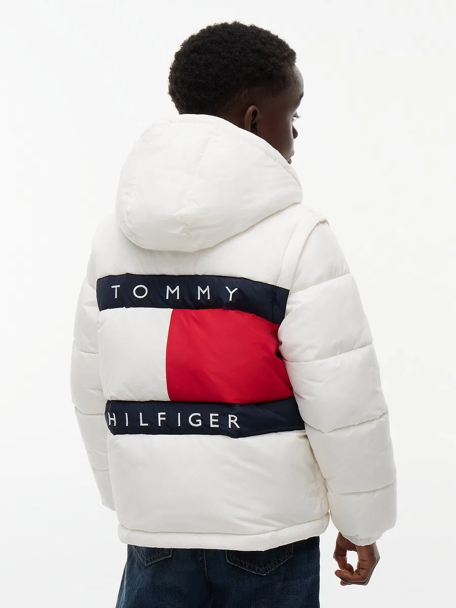 Зимняя куртка TOMMY HILFIGER 'Heritage', кремовый — фото 2