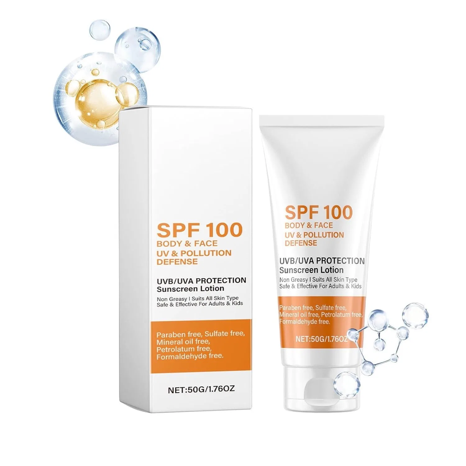 Солнцезащитный крем SPF 100, Generisch, 1 шт