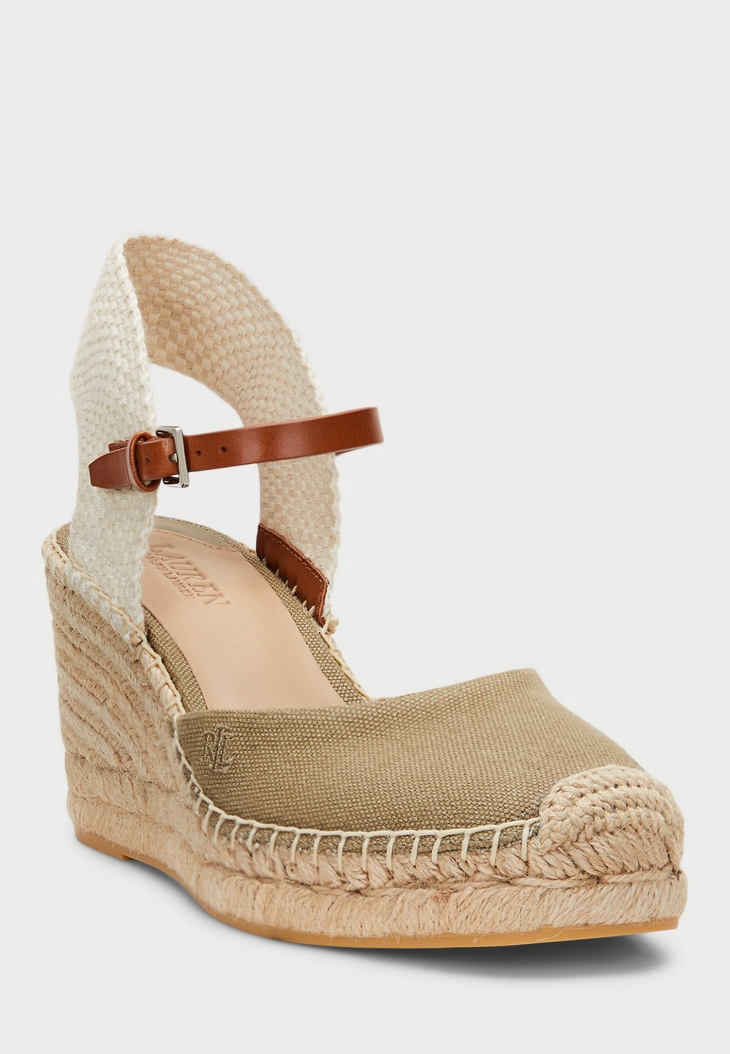 Эспадрильи ROBBY CANVAS & JUTE ESPADRILLE Lauren Ralph Lauren, оливковый — фото 2