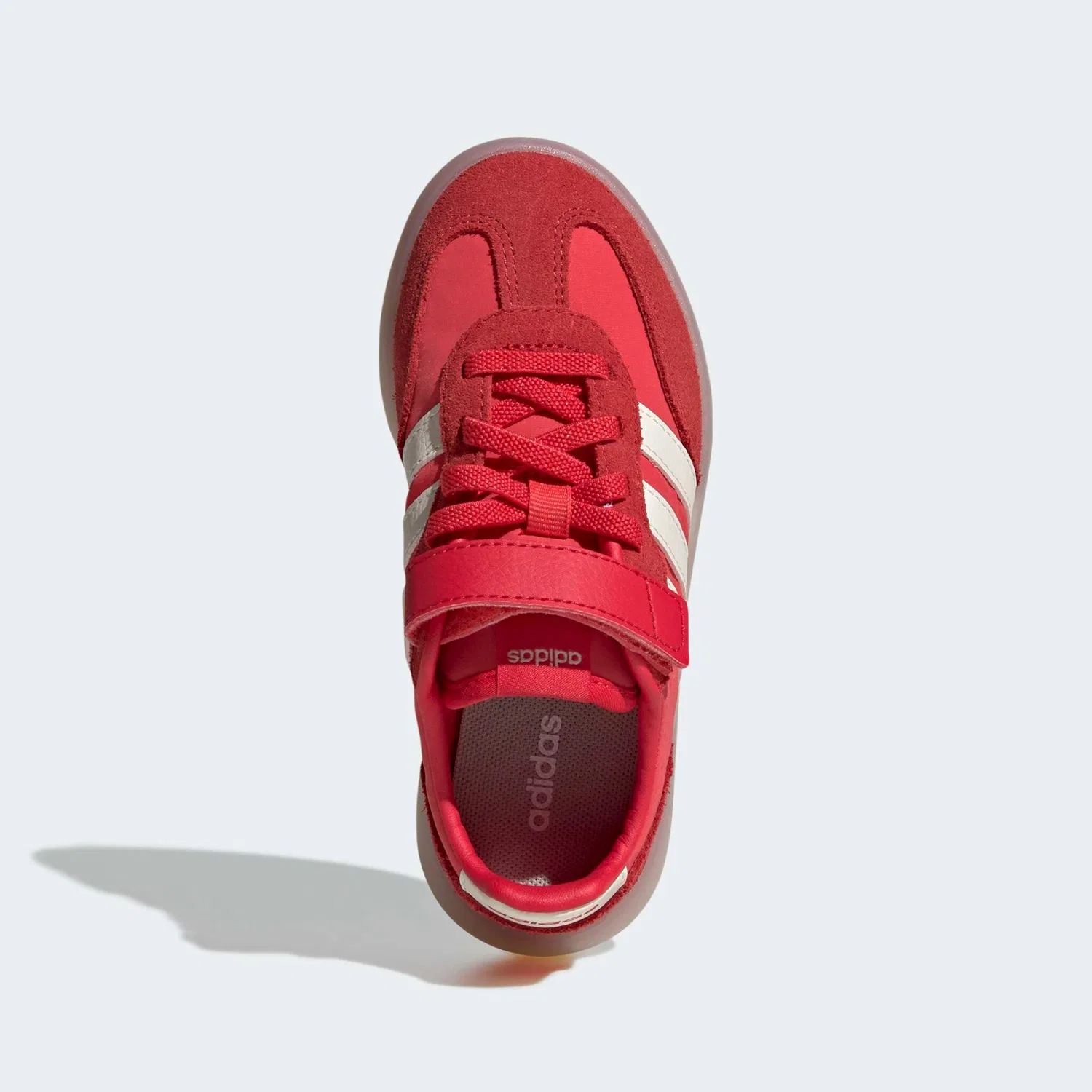 Детские кроссовки с T-образным носком Adidas Barreda Decode, Semi Lucid Red/Off White/Pure Ruby — фото 4