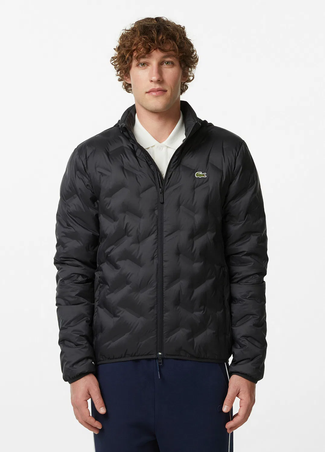 Куртка капитон Lacoste Siyah Regular Fit Dik Yaka, Siyah-031