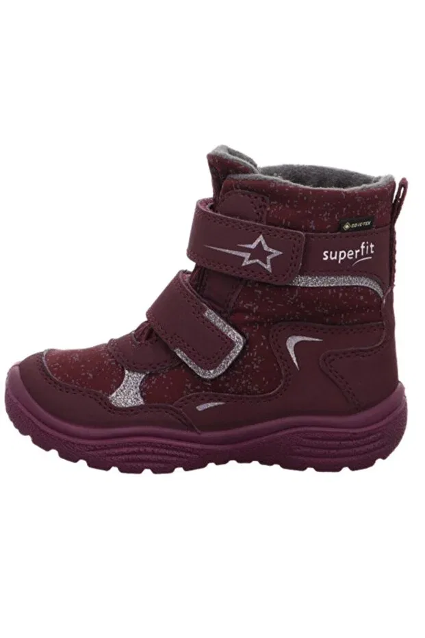 Детские ботинки для девочек с липучкой Superfit, Plum — фото 2