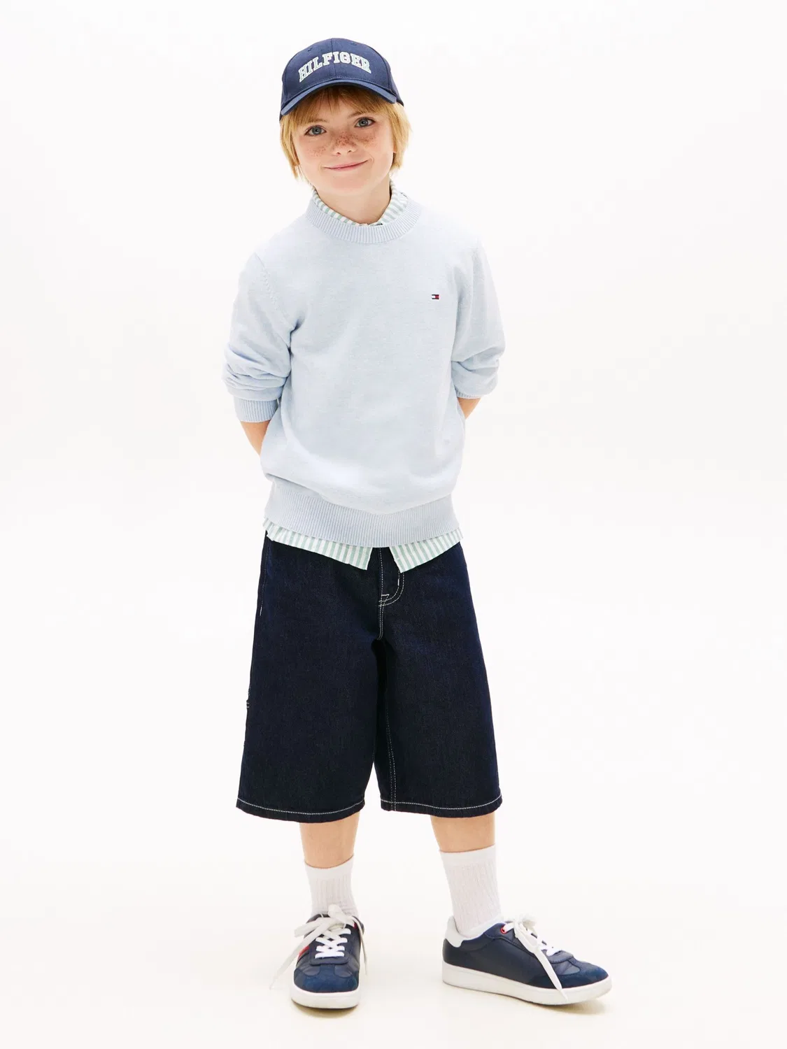 Джемпер с круглым вырезом, Regular Fit Tommy Hilfiger, синий — фото 2