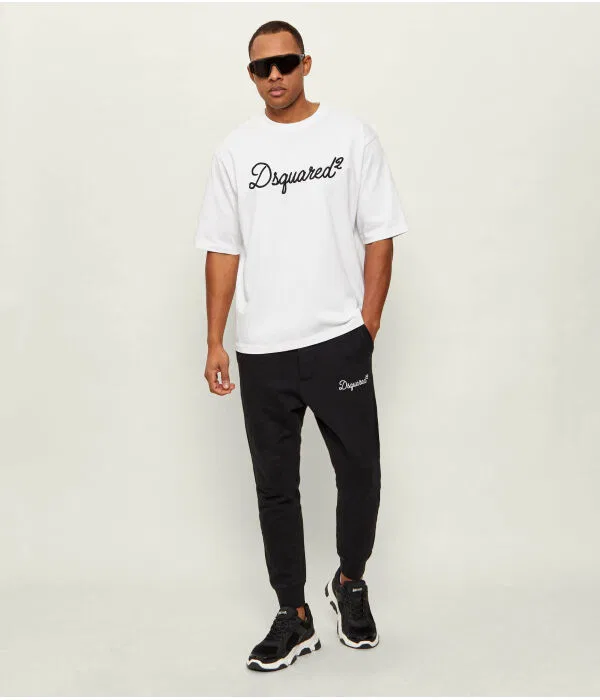 Мужские спортивные штаны зауженные Dean Dsquared2, черный — фото 2