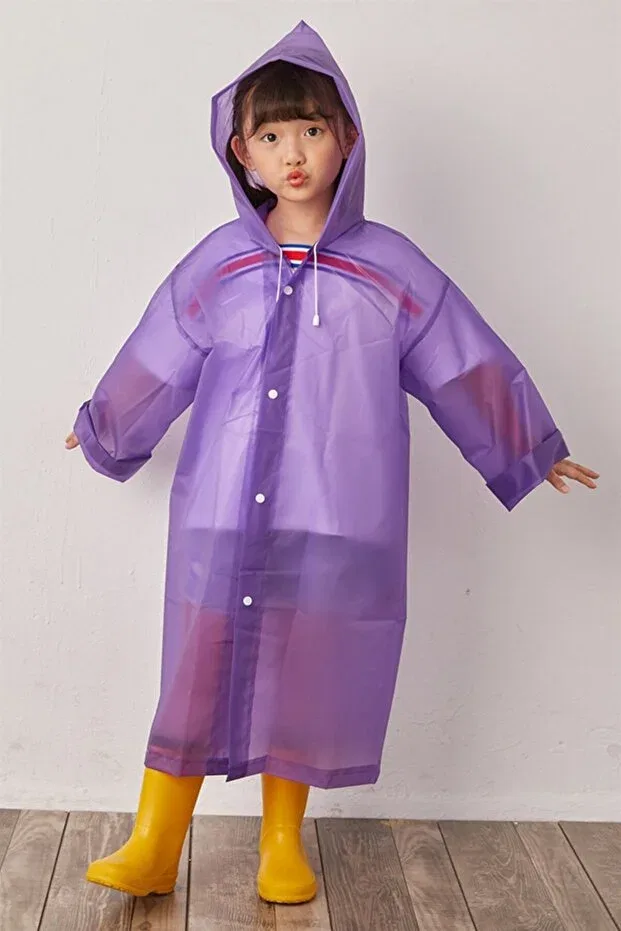 Детский дождевик для девочек длинный Marlux, Purple