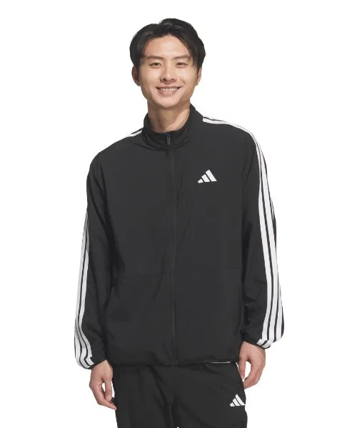 Мужская куртка-трактор с принтом Adidas, Black