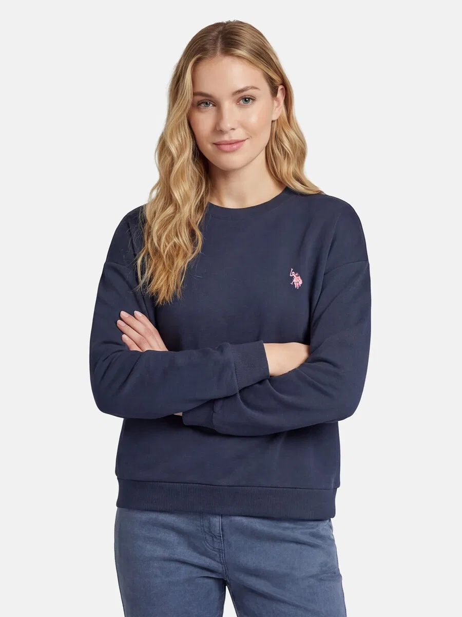 Толстовка U.S. POLO ASSN. темно-синего цвета — фото 2