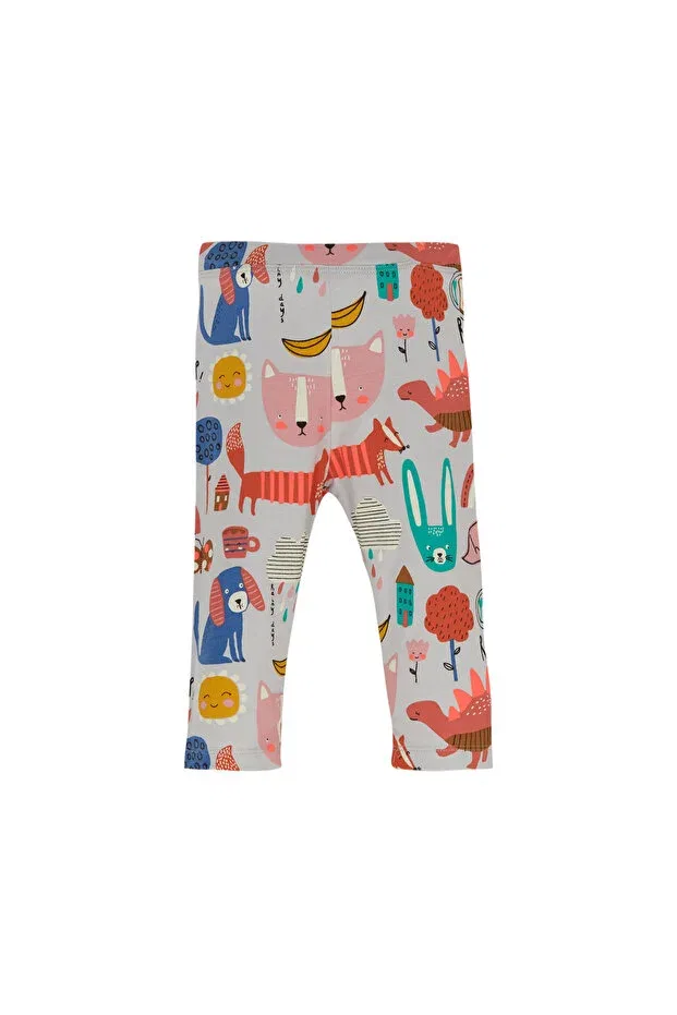 Детские шорты для девочек с принтом Roaring animals Lovetti, Patterned