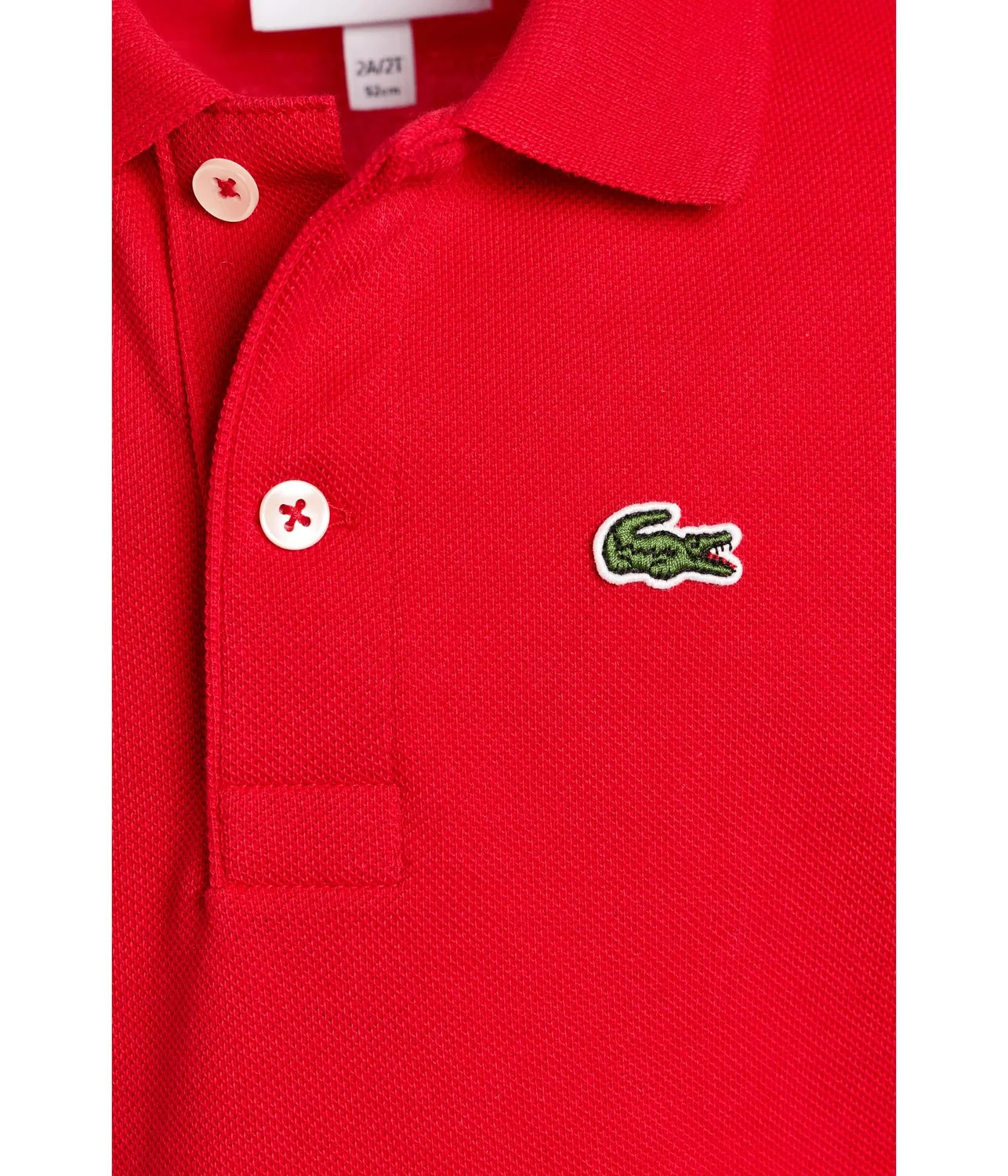 Монохромная рубашка поло из пике Lacoste Kids, Rogue — фото 3