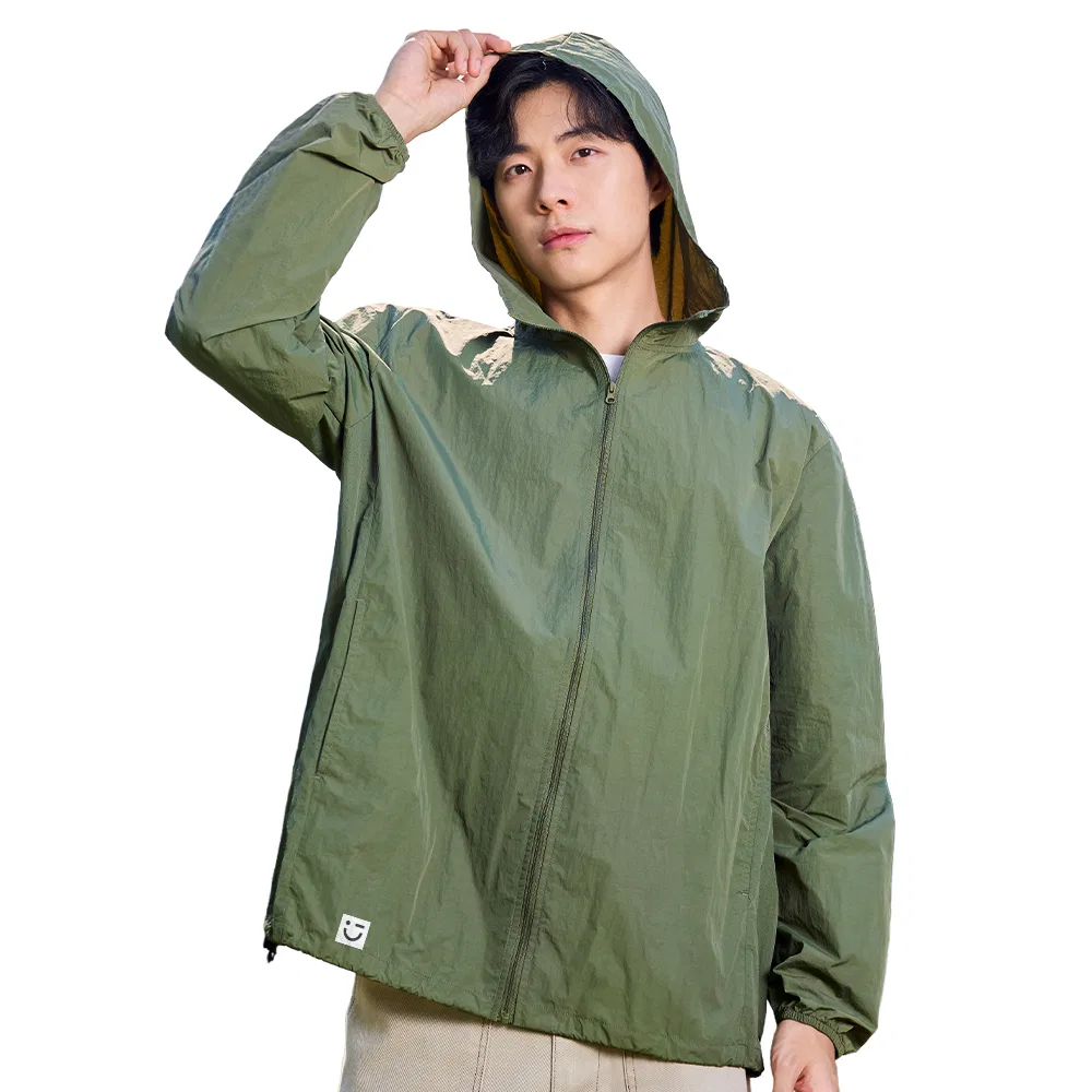 Детская куртка для защиты от солнца с принтом MINISO, Army Green