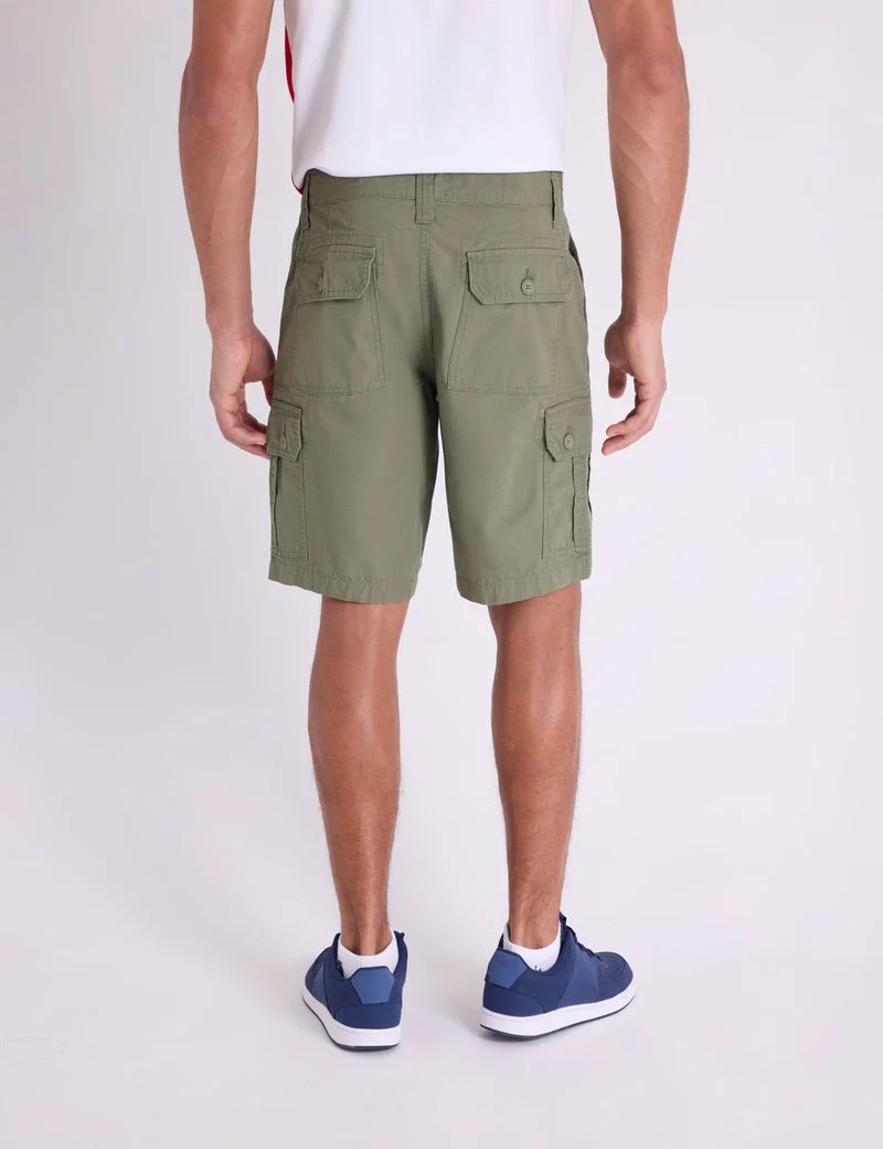 Мужские шорты U.S. Polo Assn. Ripstop Cargo, серо-зеленый — фото 2
