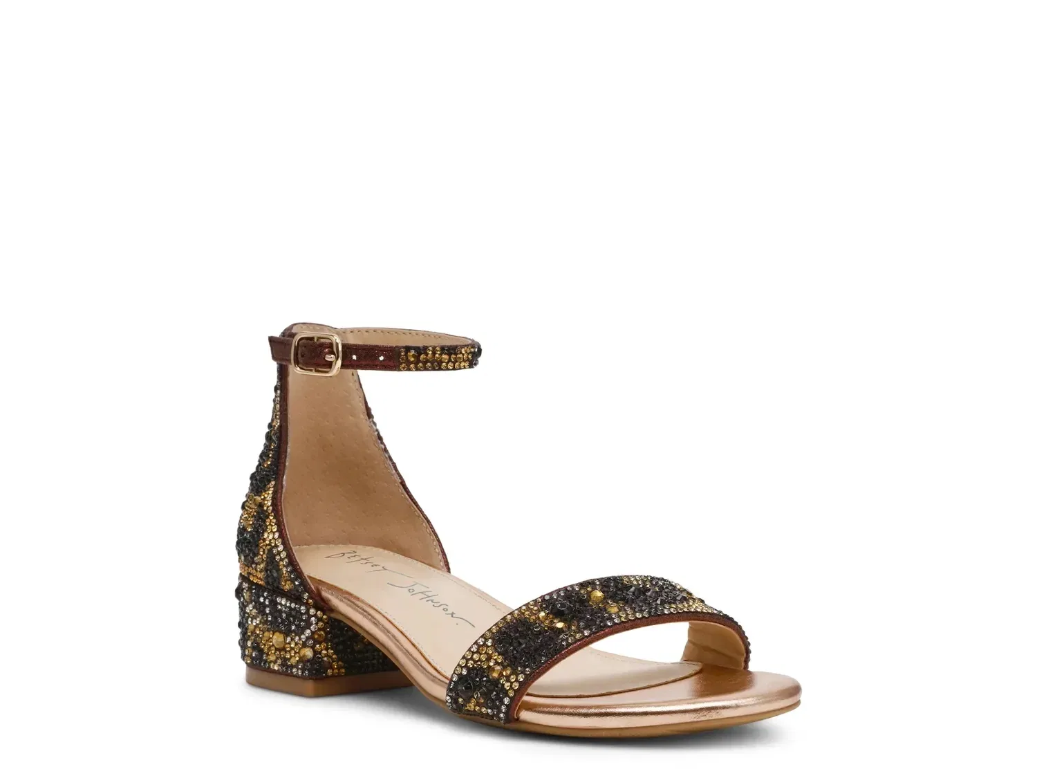 Сандалии с кристаллами Mari, Betsey Johnson, темно-коричневый