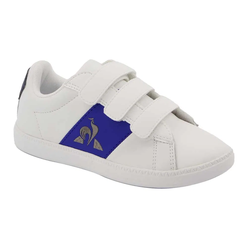 Детские кроссовки с низким верхом Courtclassic Ps Optical White/Cobalt Le Coq Sportif, Optical White Cobalt