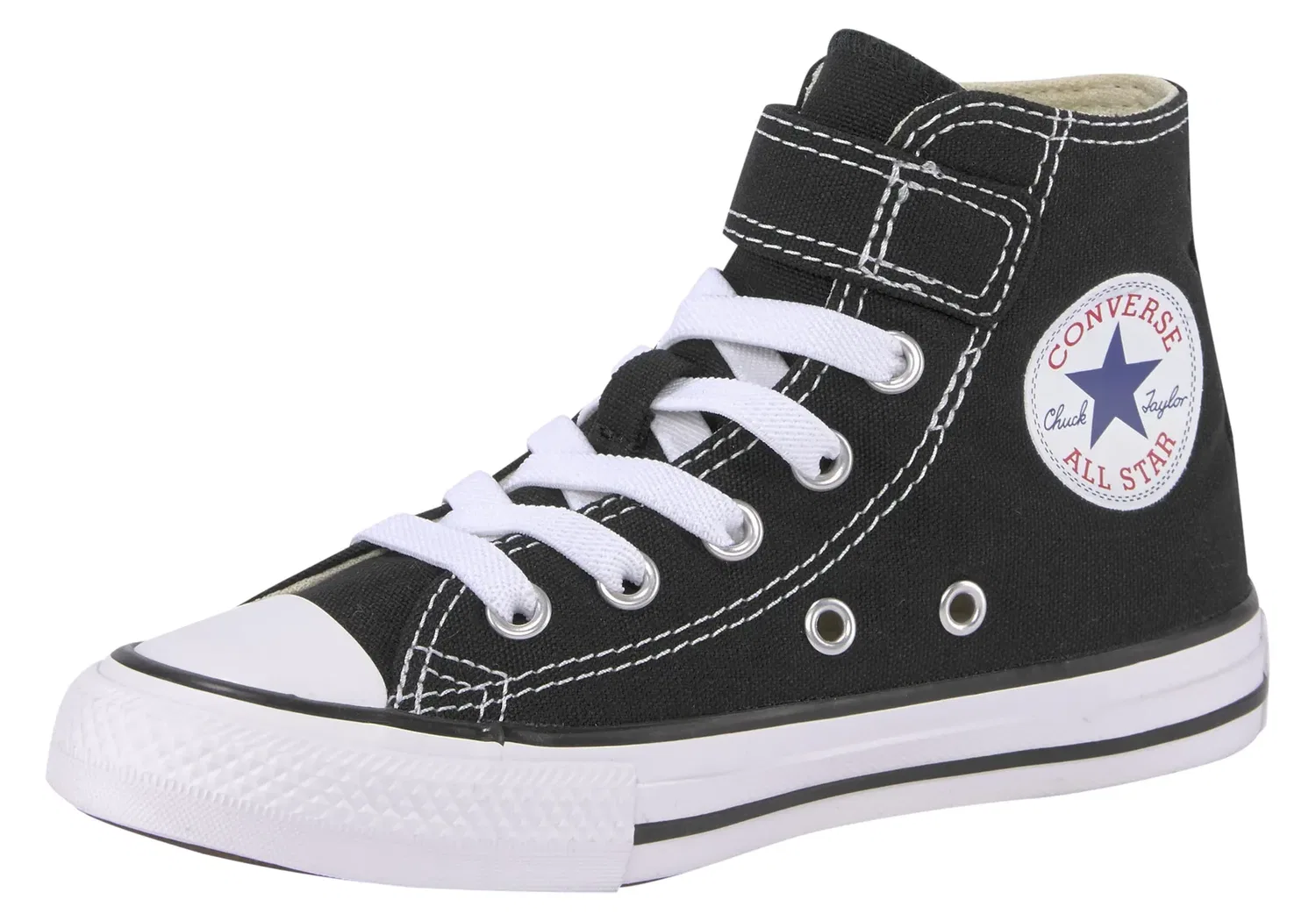 Кроссовки Converse "CHUCK TAYLOR ALL STAR 1V EASY-ON Hi" с застежкой-липучкой детские, черный