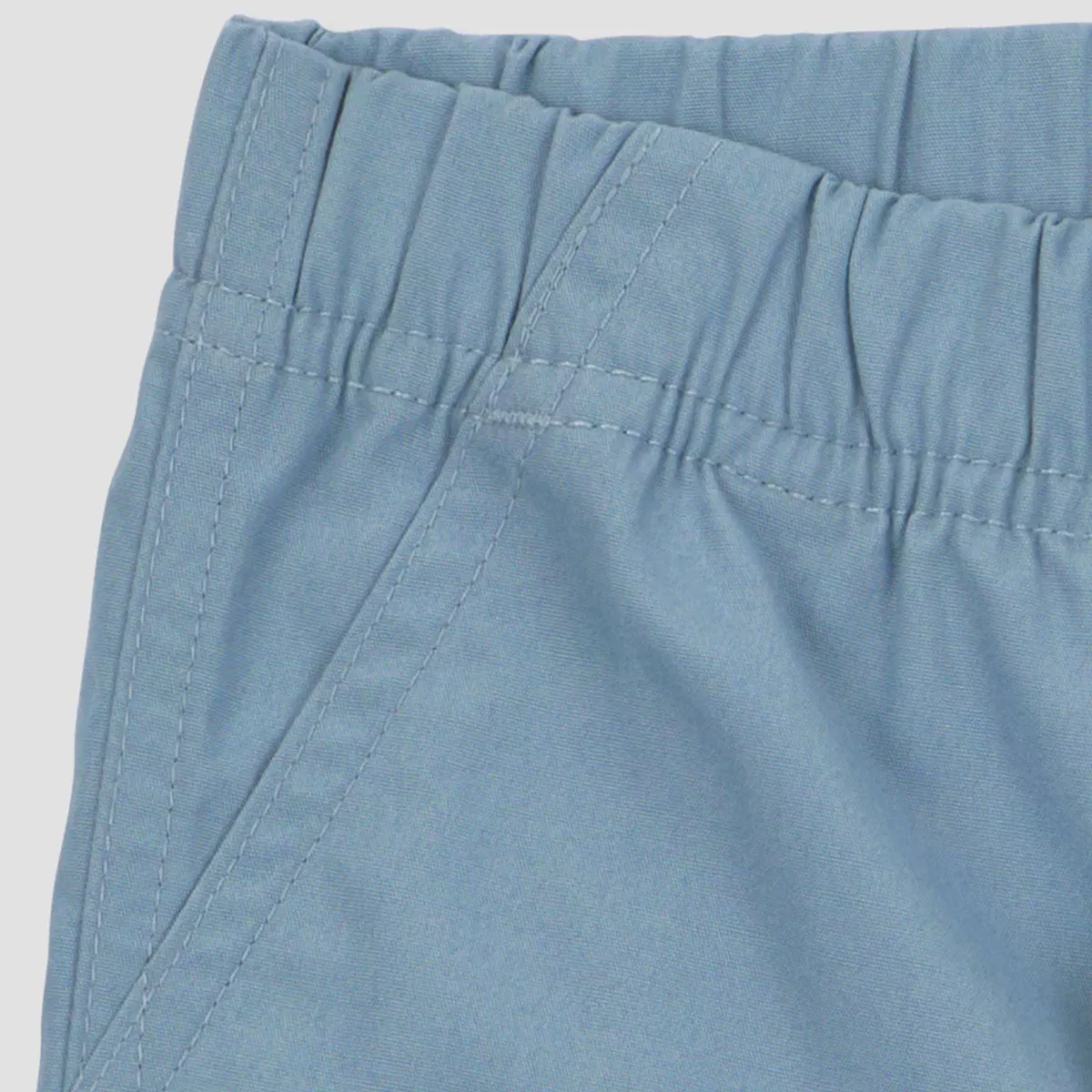 Детский комплект футболки и шорт с принтом NEWBORN, Light Blue — фото 3