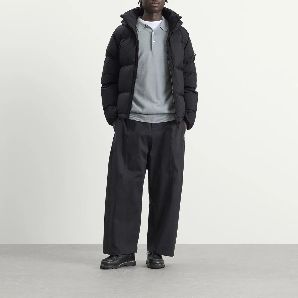 Пуховик из рипстоп-кордуры Matt Ripstop Cordura Down Jacket Stone Island, Black — фото 4