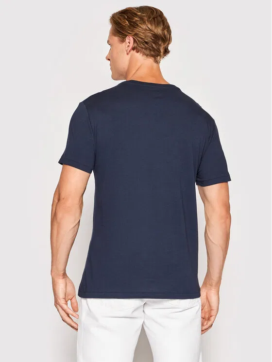 Футболка custom slim fit Polo Ralph Lauren, темно-синий — фото 2