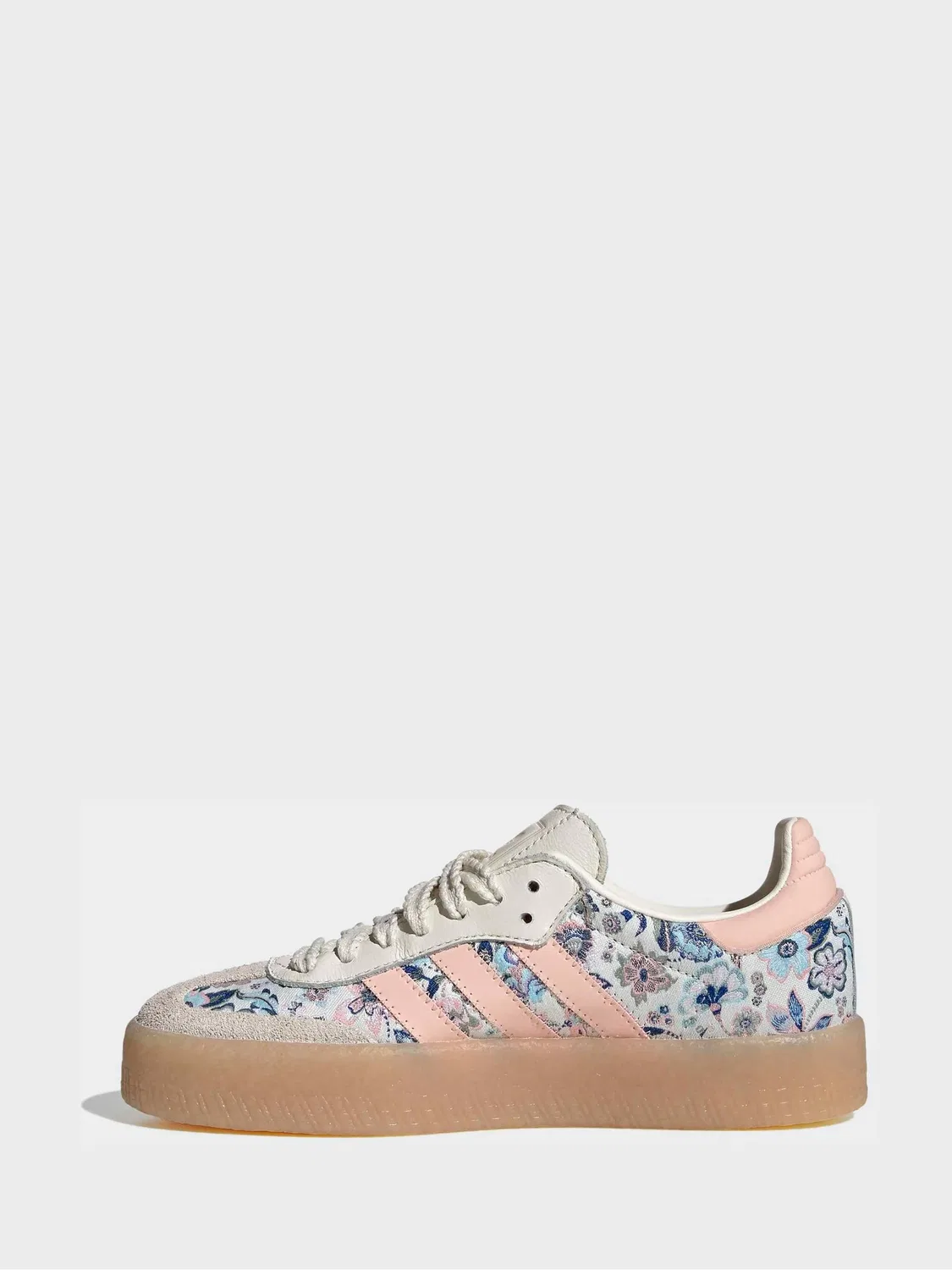 Кроссовки Samba с цветочным принтом, adidas Originals, белый — фото 2
