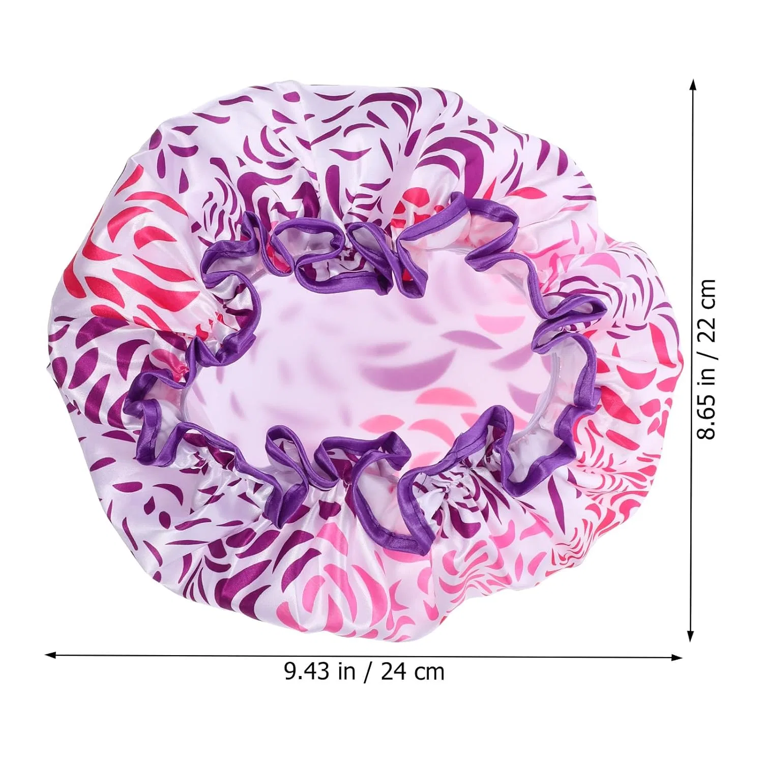 Шапочка для душа Satin, BATHVEVE, 24x22x5 см, Фиолетовый — фото 2