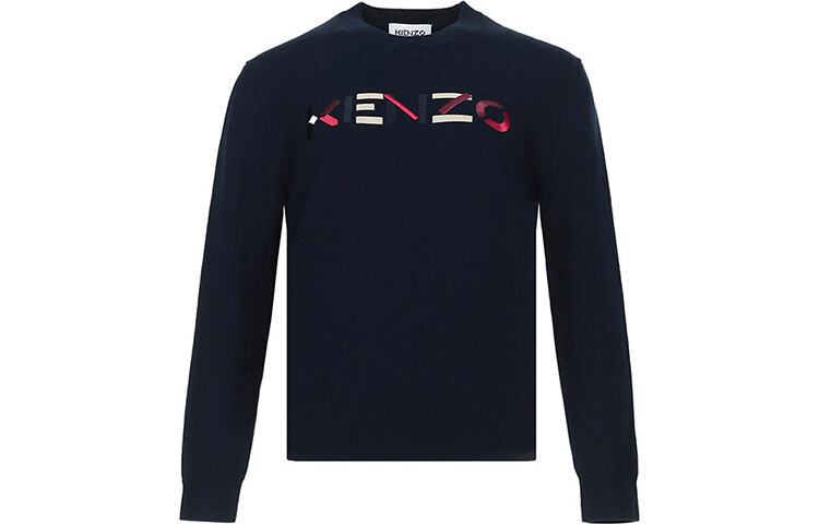 

Свитер женский Kenzo с логотипом, темно-синий