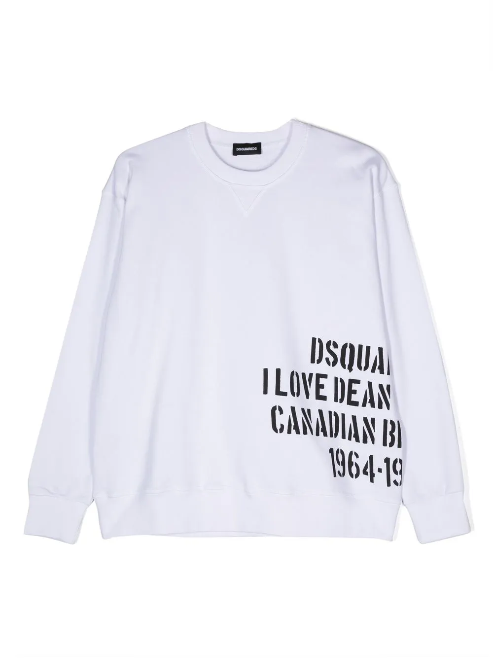 

Толстовка с логотипом DSQUARED2 KIDS, белый