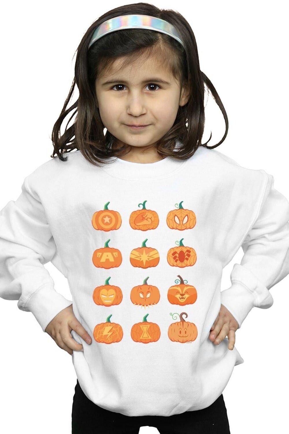 

Толстовка с тыквой «Мстители Хэллоуин» Marvel, белый