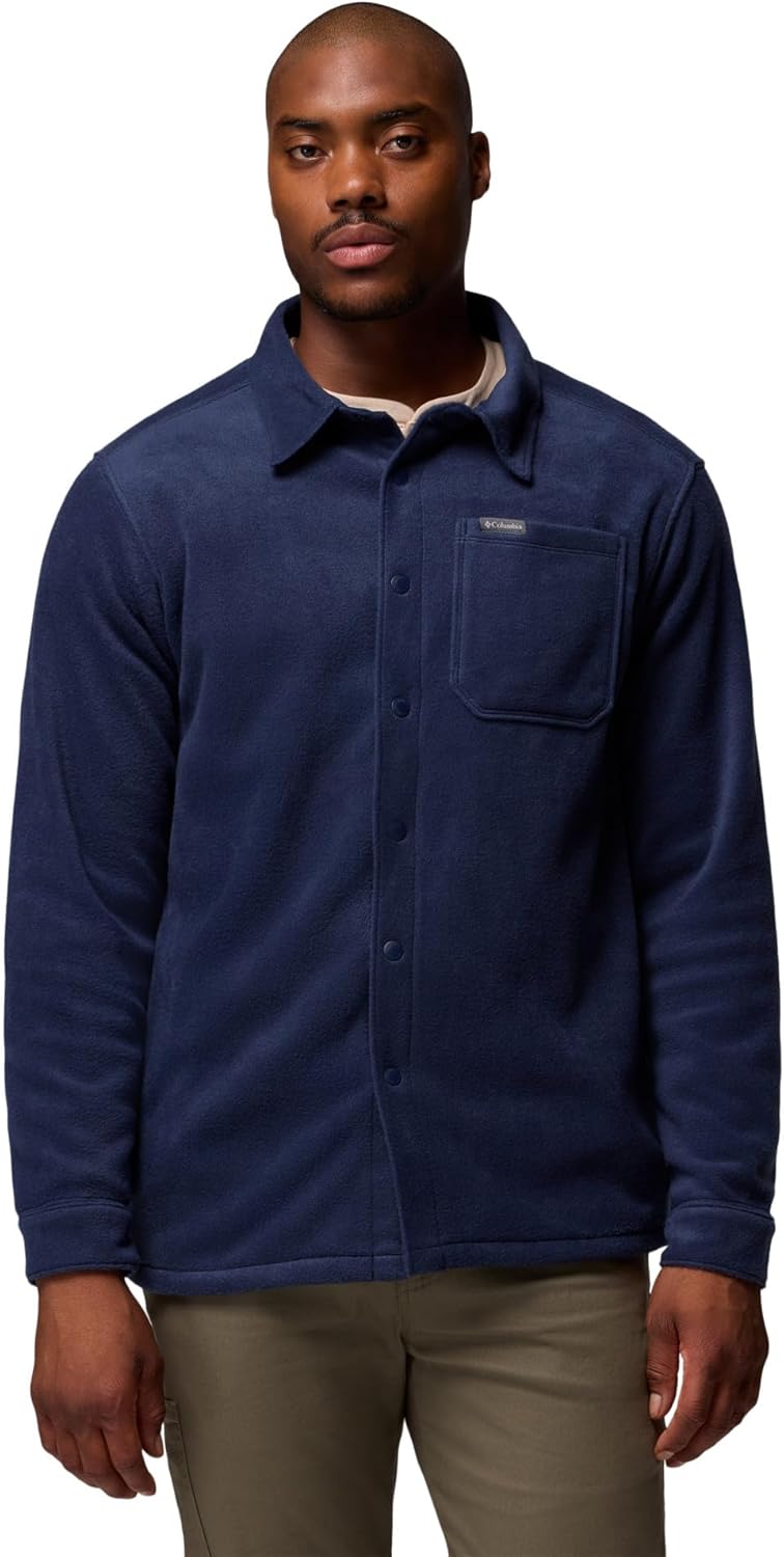 

Columbia мужская Steens Mountain сплошная рубашка-куртка, Collegiate Navy