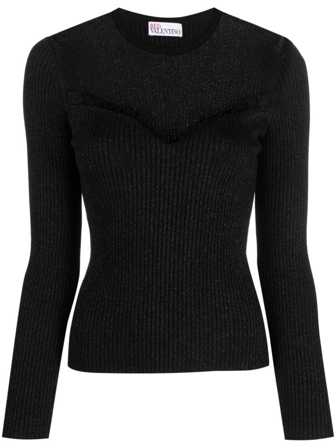 

RED Valentino топ из тюля пуэн-деспри, черный