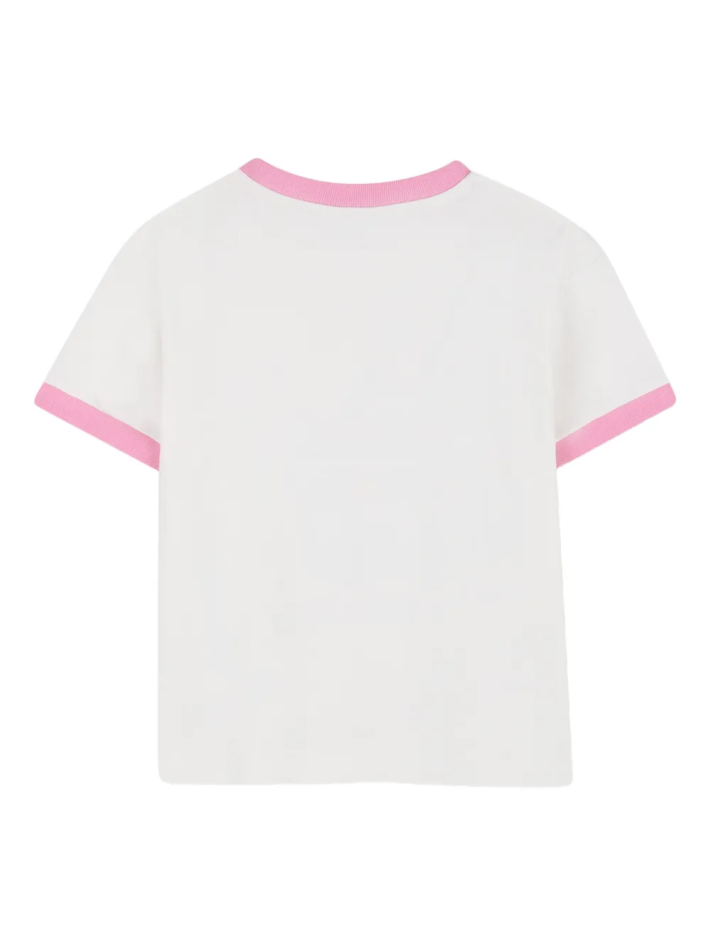 Графическая футболка с контрастной отделкой Kenzo Kids, белый — фото 2