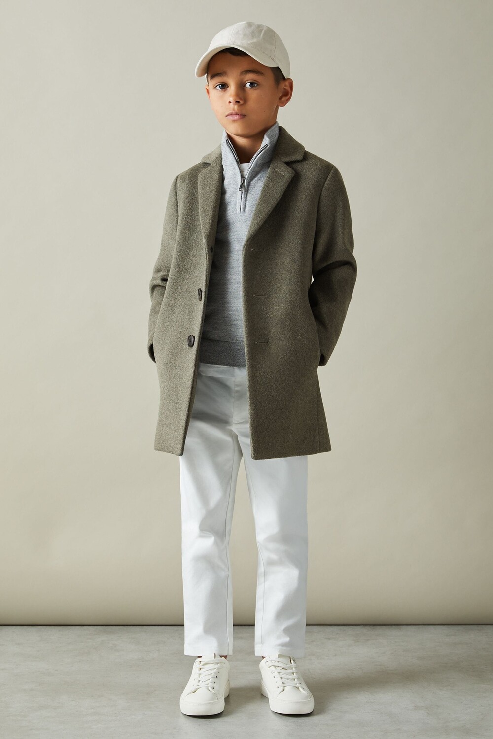 

Однобортное пальто Gable Reiss, зеленый