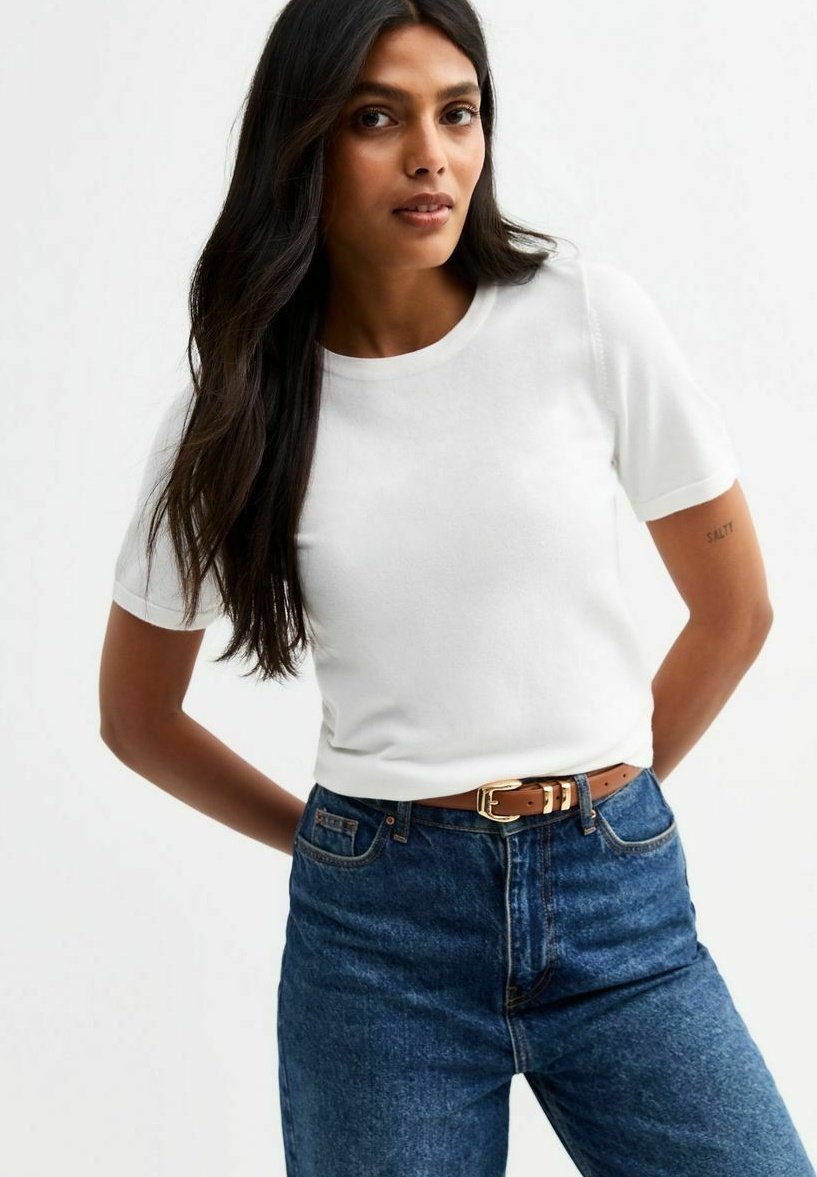 

Базовая футболка COMPACT SHORT SLEEVE New Look, белый