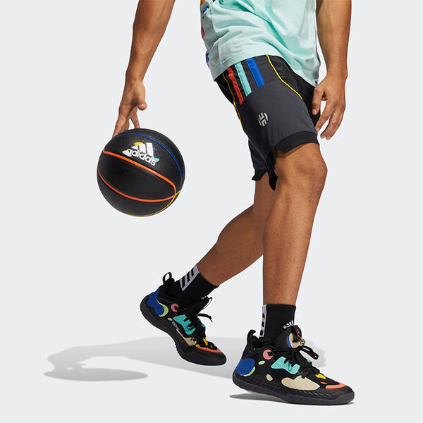 Шорты adidas Hrdn Short Printing Gym Training Basketball Sports Shorts Black, черный — фото 4