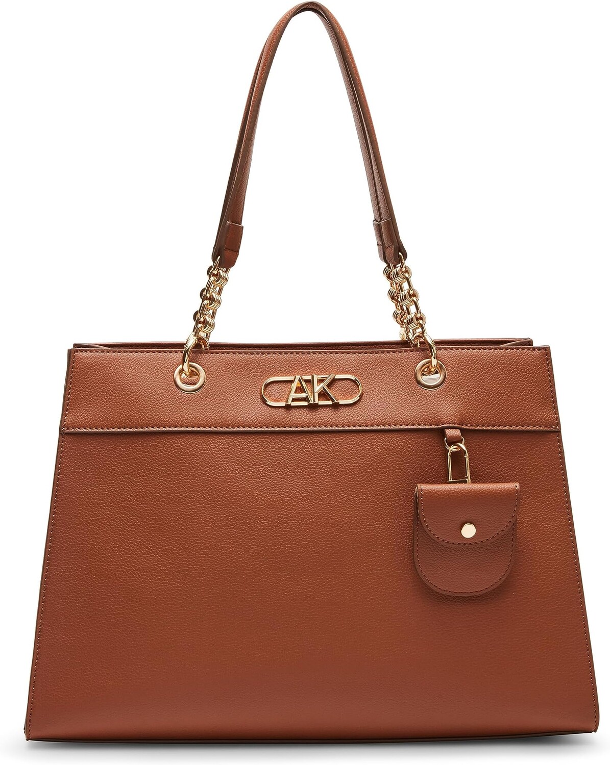 

Сумка Anne Klein Tote with Bevel Logo, цвет Chestnut