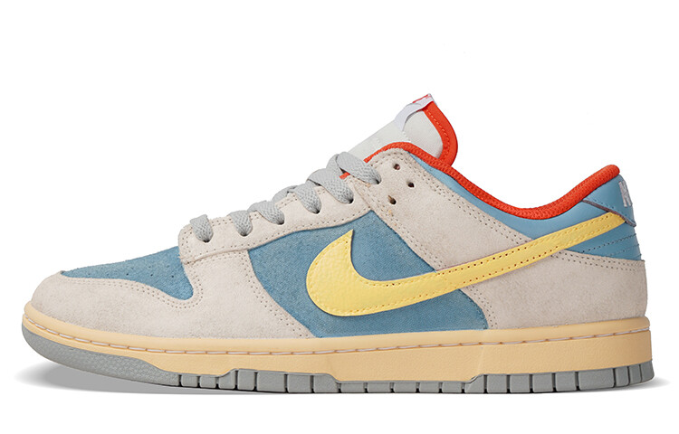 

Кроссовки Nike Dunk Skateboarding Shoes Unisex Low-top Grey/Blue, серый/синий