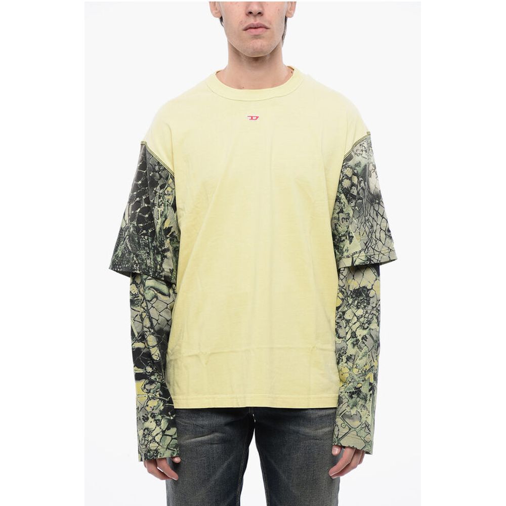 

RED TAG Хлопковая футболка T-WESHER-N5 с круглым вырезом и принтом животных Diesel, Yellow
