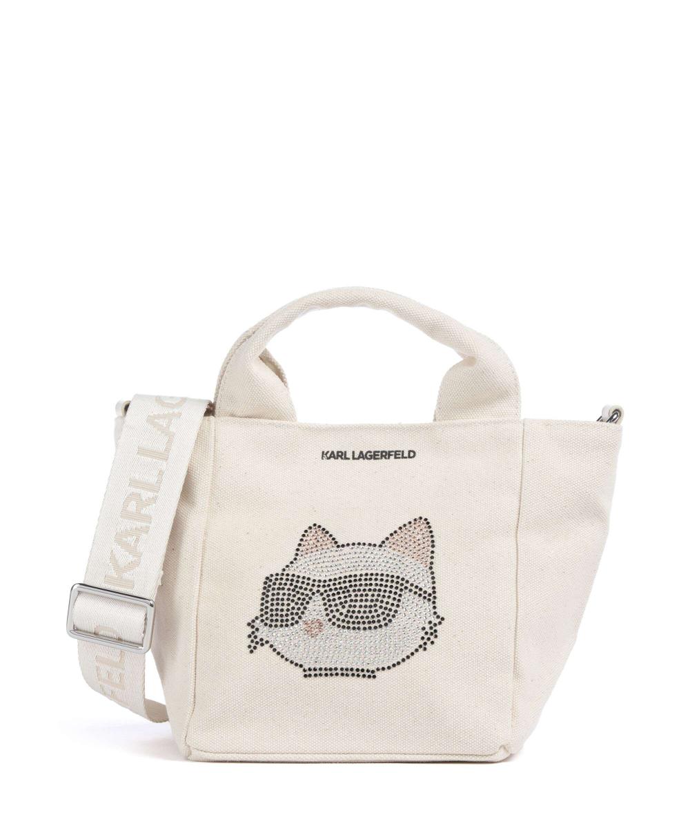 

K/Ikonik сумка Choupette mini через плечо из хлопка Karl Lagerfeld, белый
