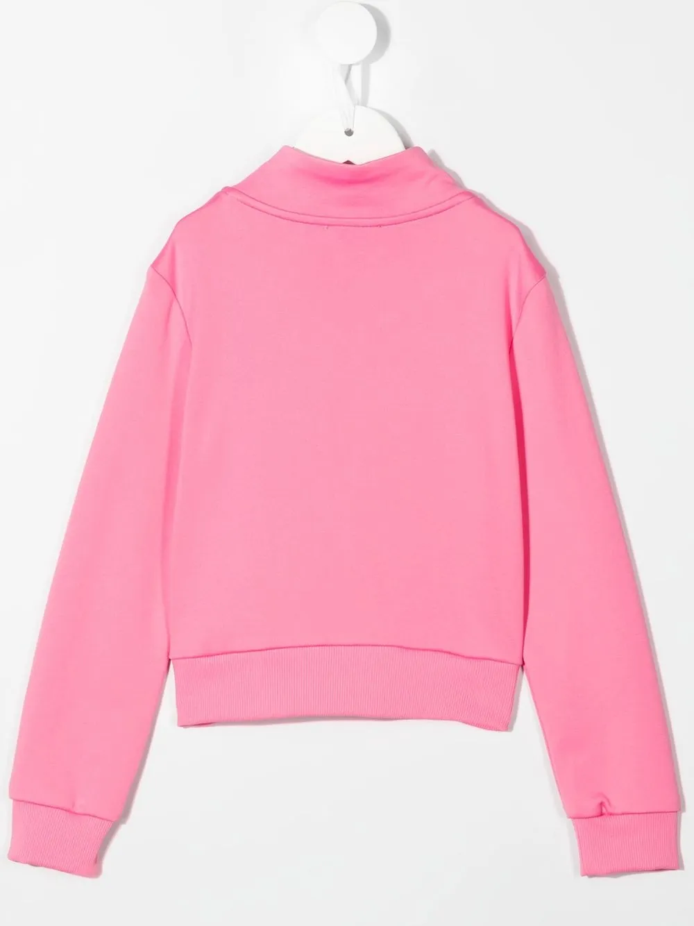 Куртка на молнии с нашивкой-логотипом Chiara Ferragni Kids, розовый — фото 2