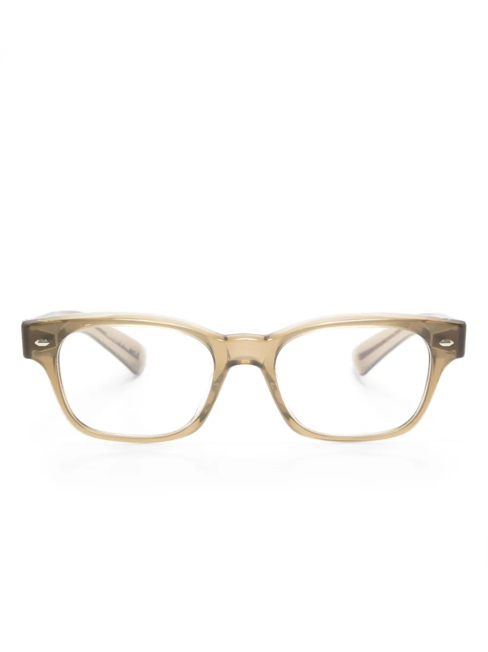 

Очки в прямоугольной оправе Oliver Peoples, зеленый