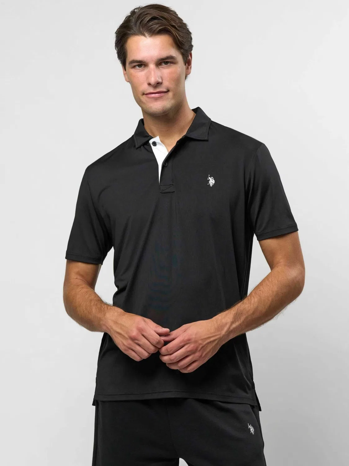 Удобная рубашка на пуговицах ' Clark Polo ' U.S. Polo Assn., Black — фото 3