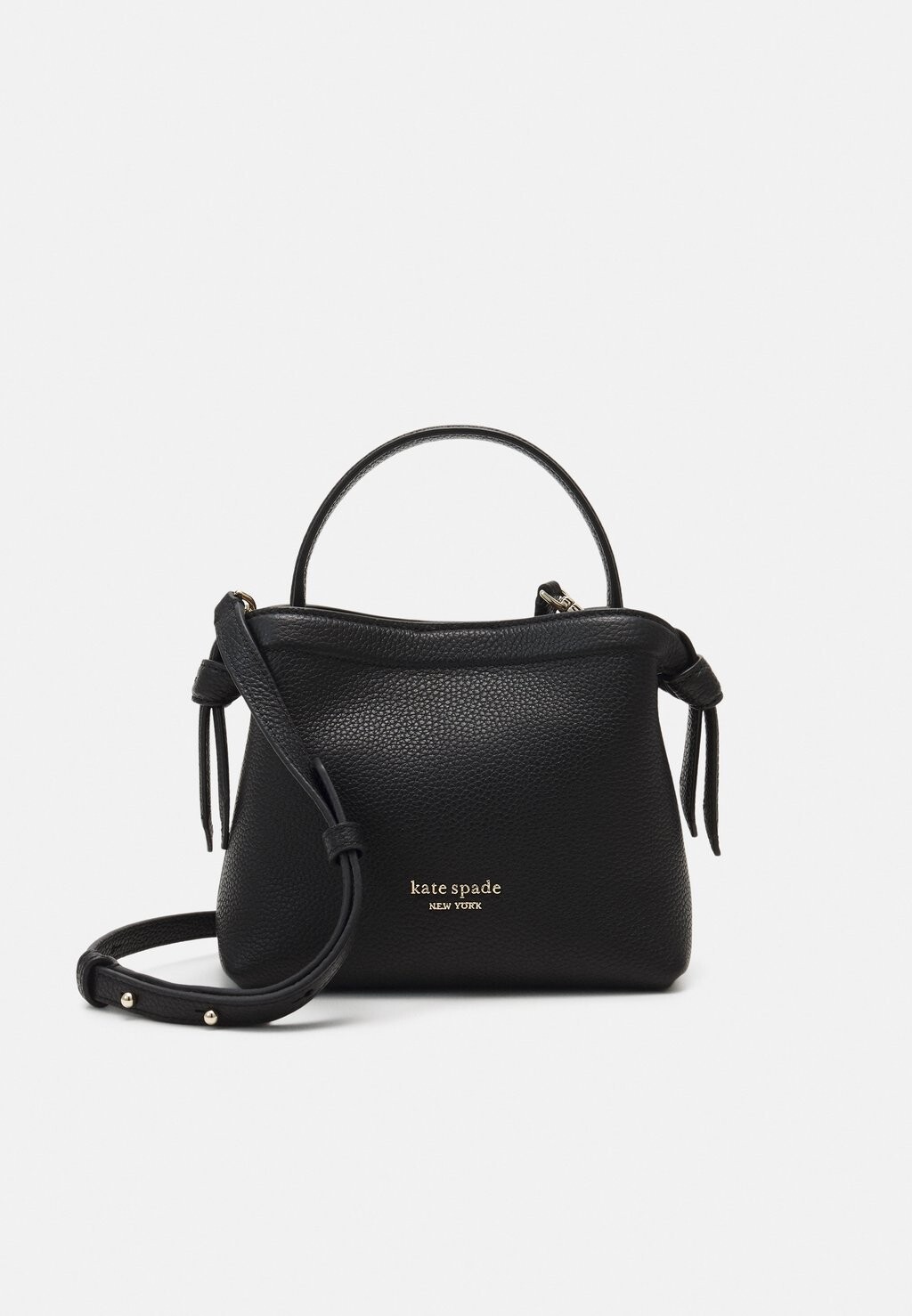 

Сумка kate spade new york МИНИ-ТОТ KNOTT PEBBLED CROSSBODY, черный