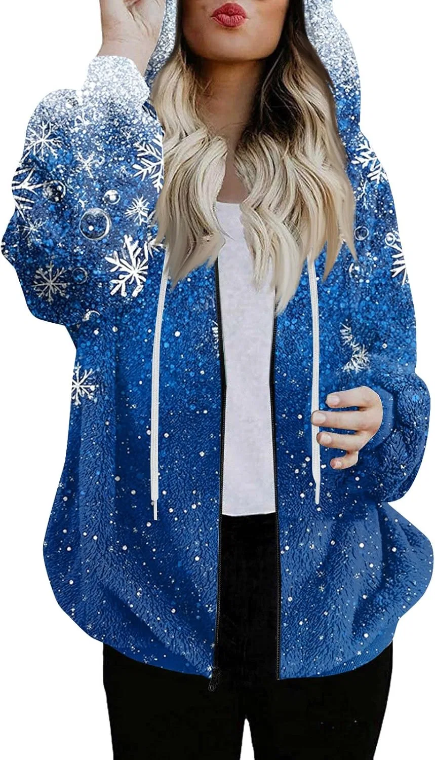 Женская флисовая кофта на молнии, бренд Generic, 1-royal Blue