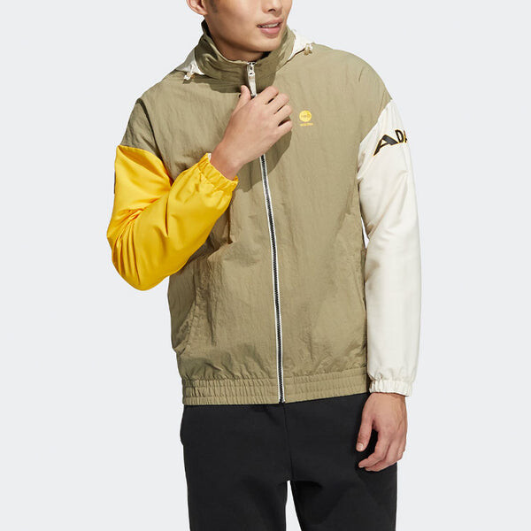 Куртка adidas neo Contrasting Colors Sports Hooded Jacket Green, зеленый — фото 2