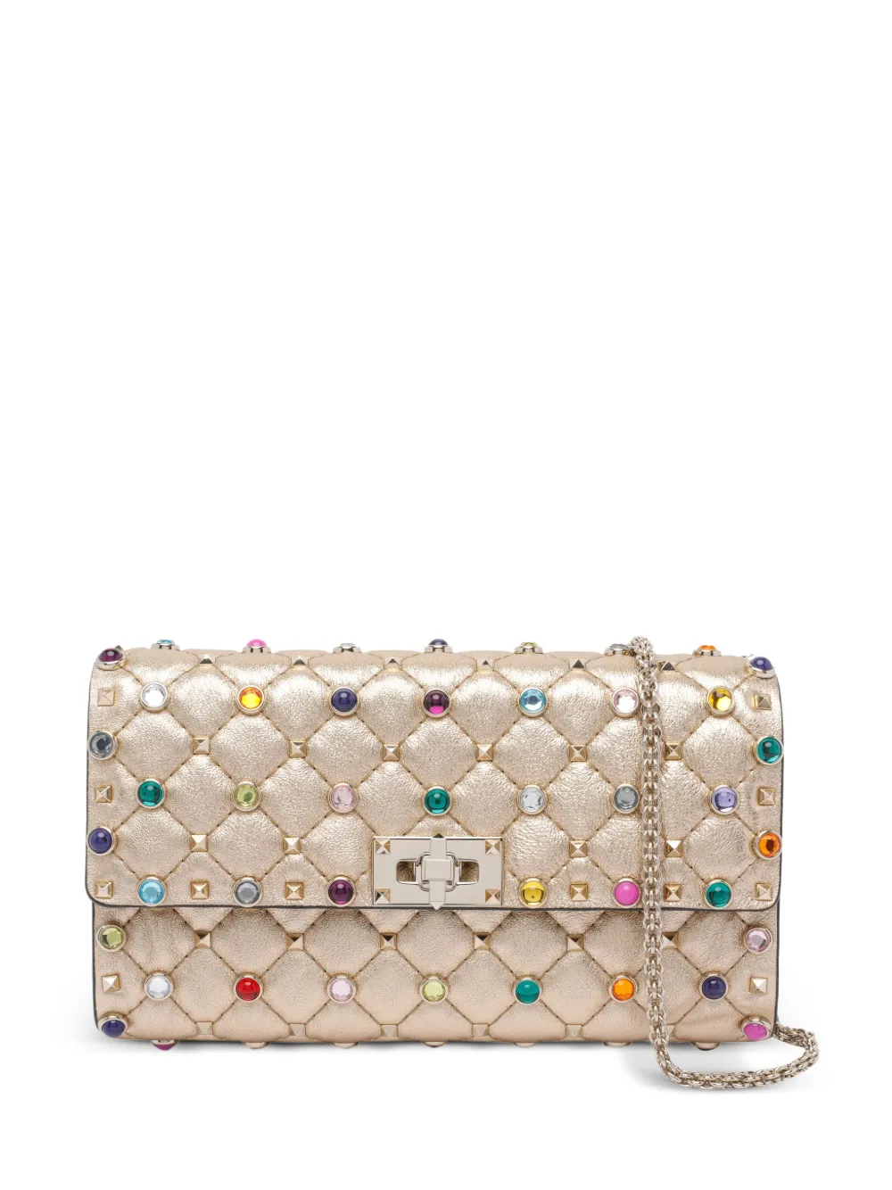 

Декорированный клатч Rockstud Spike VALENTINO GARAVANI, нейтральный