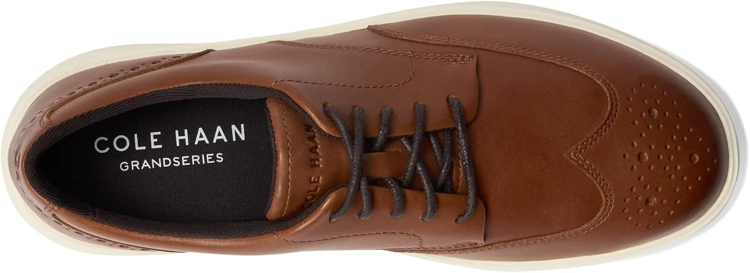 Мужские кроссовки Cole Haan Grand Crosscourt Daily Wingtip, темный шоколад/слоновая кость — фото 3